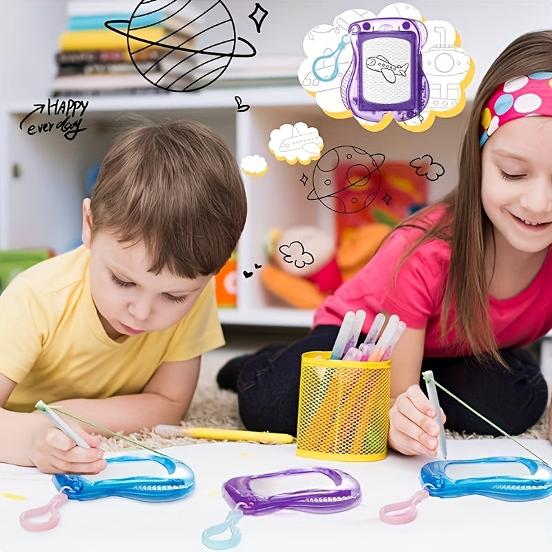 Mini Magnetic Writing Board, Drawing Board, Mini Buckle Small Gift Toys, Suitable Party Gifts, Buckle Colors Are Random