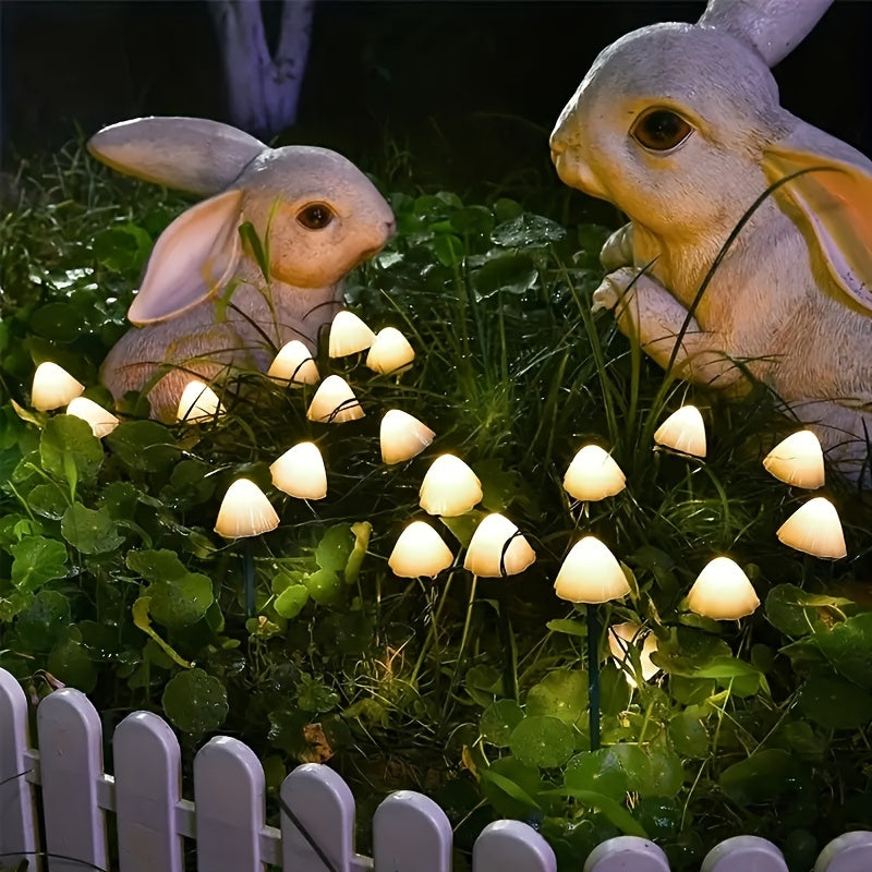 Solar Powered 1 Set of 10 Lights, Easy to Install, Durable Solar Fairy Lights with Remote Control for Garden Yard Porch Wedding Party Decor