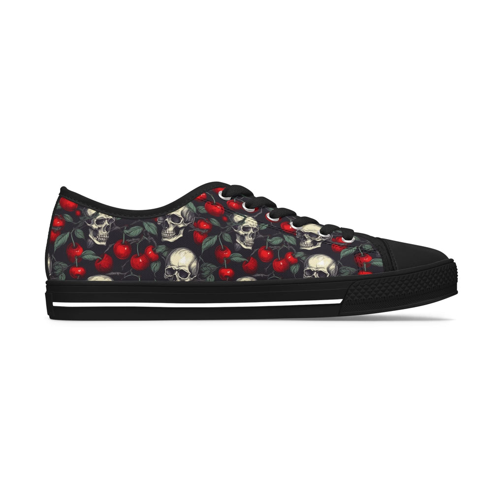 Cherries & Chains Women's Low Top Sneakers