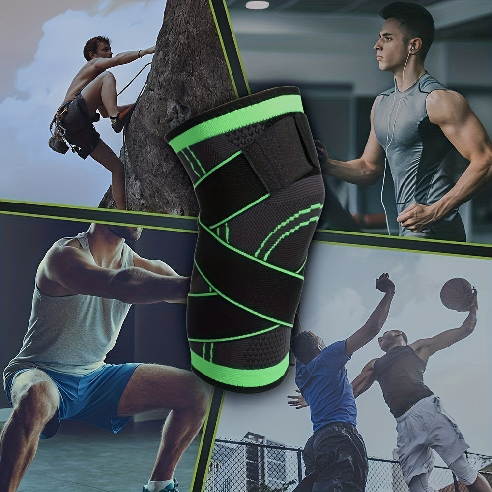 Maximize Your Performance With Our Compression Knee Sleeve - High Elastic, Breathable, And Perfect For Sports, Gym, Hiking, And More!