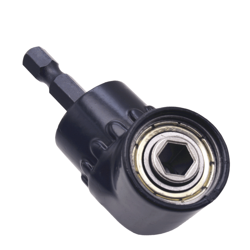 1pc 105 Degree Drill Adapter Attachment, Impact Driver Extension Hex Bit Socket 1/4" For Wrenches And Drills, Charging Screwdrivers Or Manual Wrenches