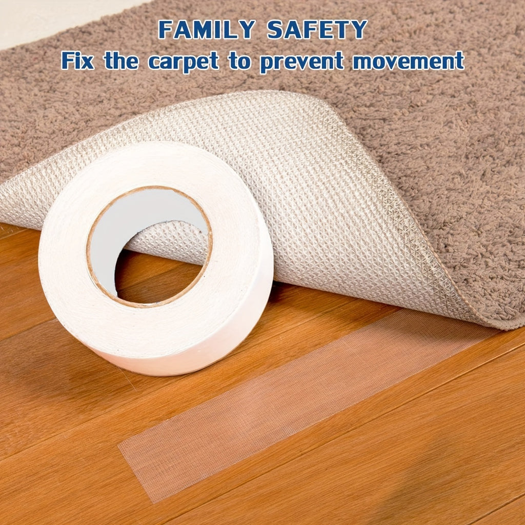 Heavy-Duty Double-Sided Tape, Carpet Tape 1.89 Inches X 10 Yards, Strong Adhesive, Removable, Suitable for Floors, Indoor/Outdoor Carpets, Laminate, Area Rugs, Stair Carpets, Bathroom Rugs, Mats, Carpet Tiles, Kitchen Carpets
