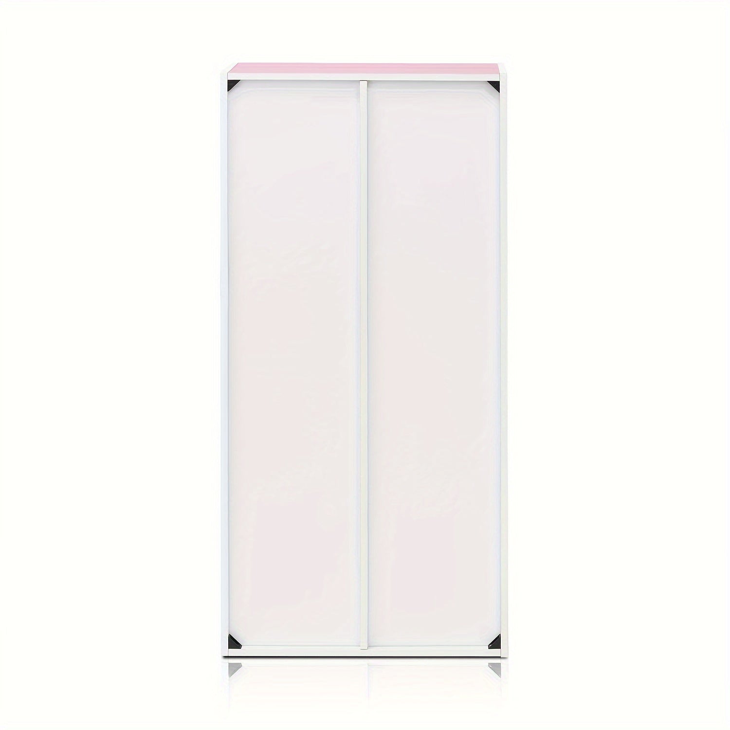 7-Cube Bookcase, Bookshelf, Storage Organizer, White/ Pink, Multi-Purpose Shelving Unit for Books, Clothes, Toys, Home Office, Living Room, Bedroom, Modern Design, Easy Assembly
