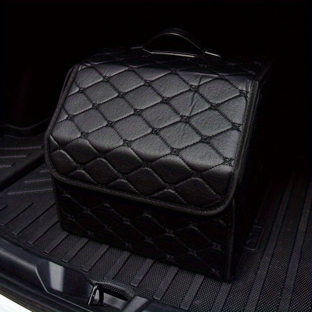 1pc Car Trunk Organizer Storage Box Collapsible Auto Cargo Storage Container Toys Food Storage Bag Car Stowing Automotive Accessories