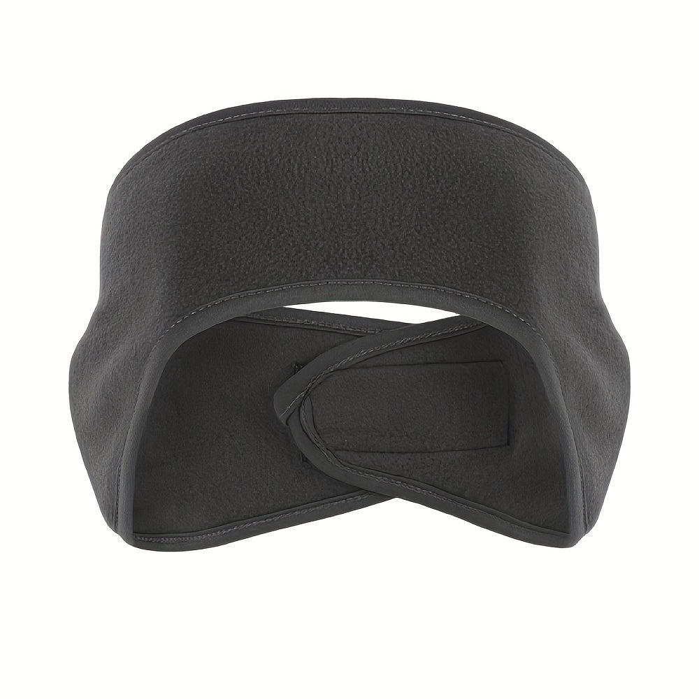 Winter Fleece Headband, Sport Earmuffs, Windproof Stretchy Ear Covers,