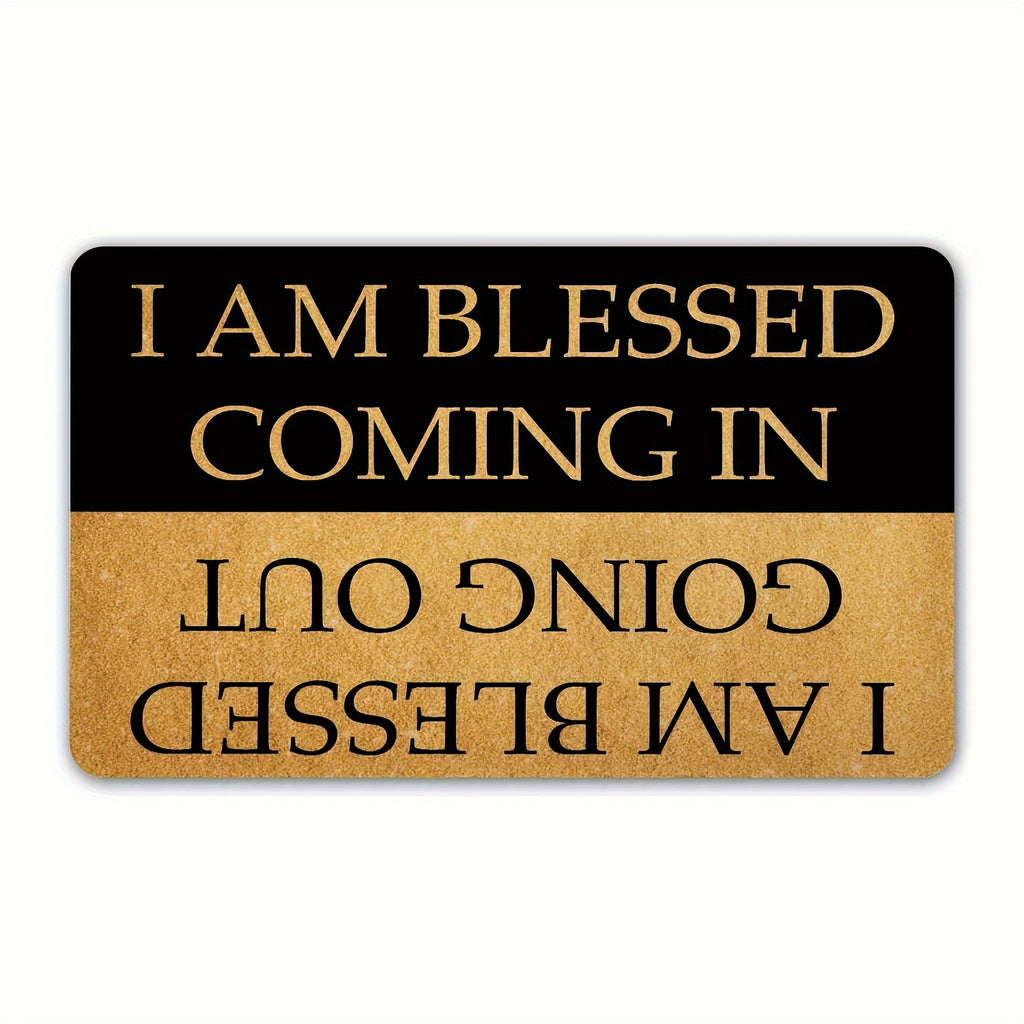 Welcome Doormat with Anti-Slip Rubber Back (23.6 X 15.7 inch) -  Prank Gift Home Decor Area Rugs for The Entrance Way Indoor Mats -  Funny & Inspirational Design - For Homeowners & Guests - Perfect Gift for Housewarming