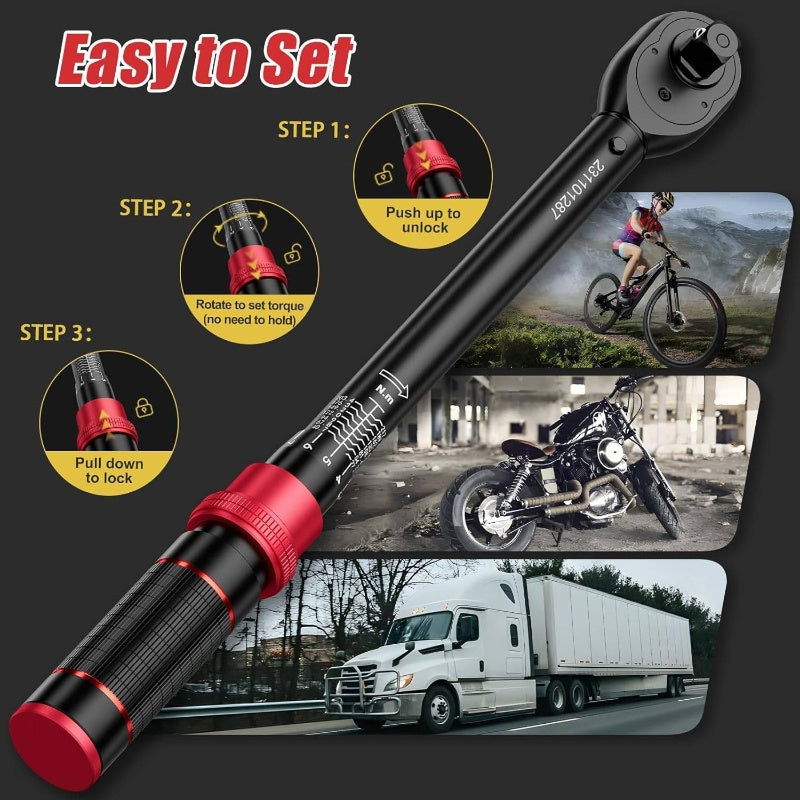 Torque Wrench Set, 14 38 12 Click Torque Wrenches