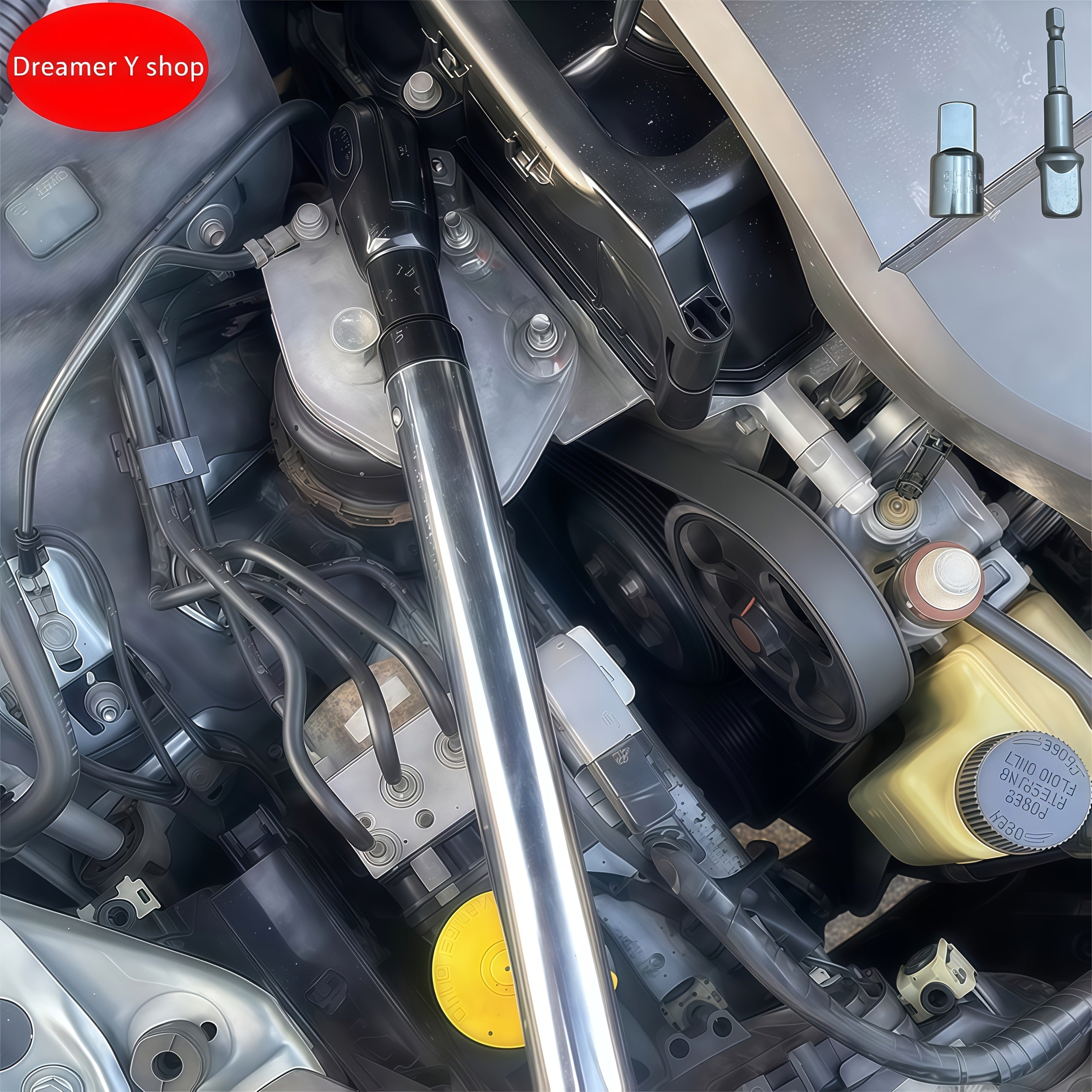 [Repair Tool Kit] Automotive Repair Tool Kit: Ratchet Wrench, Socket Set, 1/2" Drive Extension – Multi-Functional for Cars, Motorcycles, and Farm Equipment Maintenance