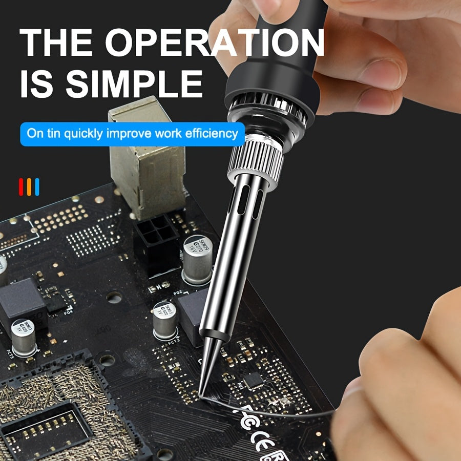 71pcs/set, Temperature regulating electric soldering iron tool, Wood Burn Tools Kit, for Carving Embossing