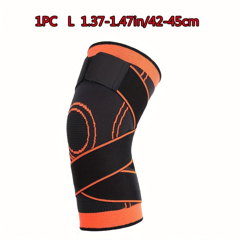 1pc Strap Knee Protector Sports Knee Support Adjustable Compression Breathable Joint Protection Sports Knee Protector Strap Compression Basketball Running