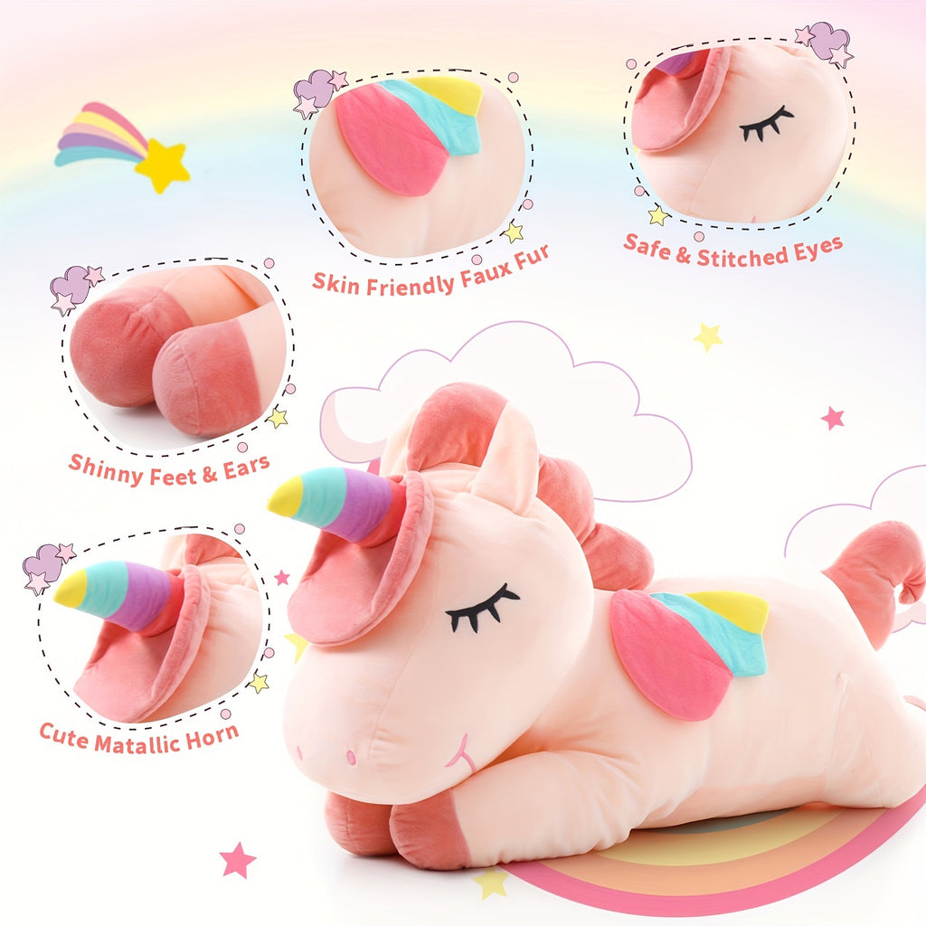 Unicorn Gifts For Girls Plush Unicorn Stuffed Animal Toy, Plush Unicorn Birthday Gift Soft Plush Toys, Girls, Kids, Decor