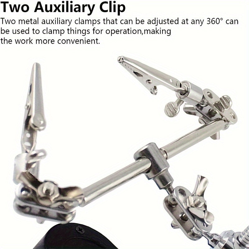 Professional Electronic Inspection & Repair Station with Built-in Lighted Magnifying Glass