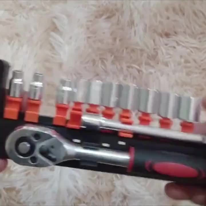 1SET 12-in-1 Xiaofei Auto Repair Tool Set, Quick Ratchet Wrench And Socket Set