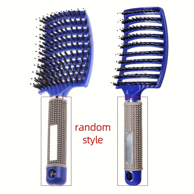 1pc Curved Vented Professional Detangling Hair Brush | Magic Scalp Massage Comb for Women