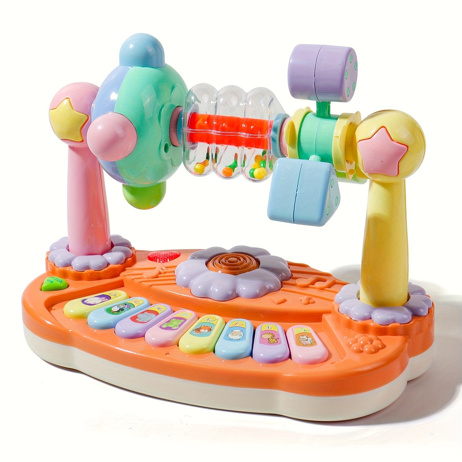 Attractive and educational piano keyboard toys, pre-loaded songs and lights for early learning and development Halloween Christmas Gift