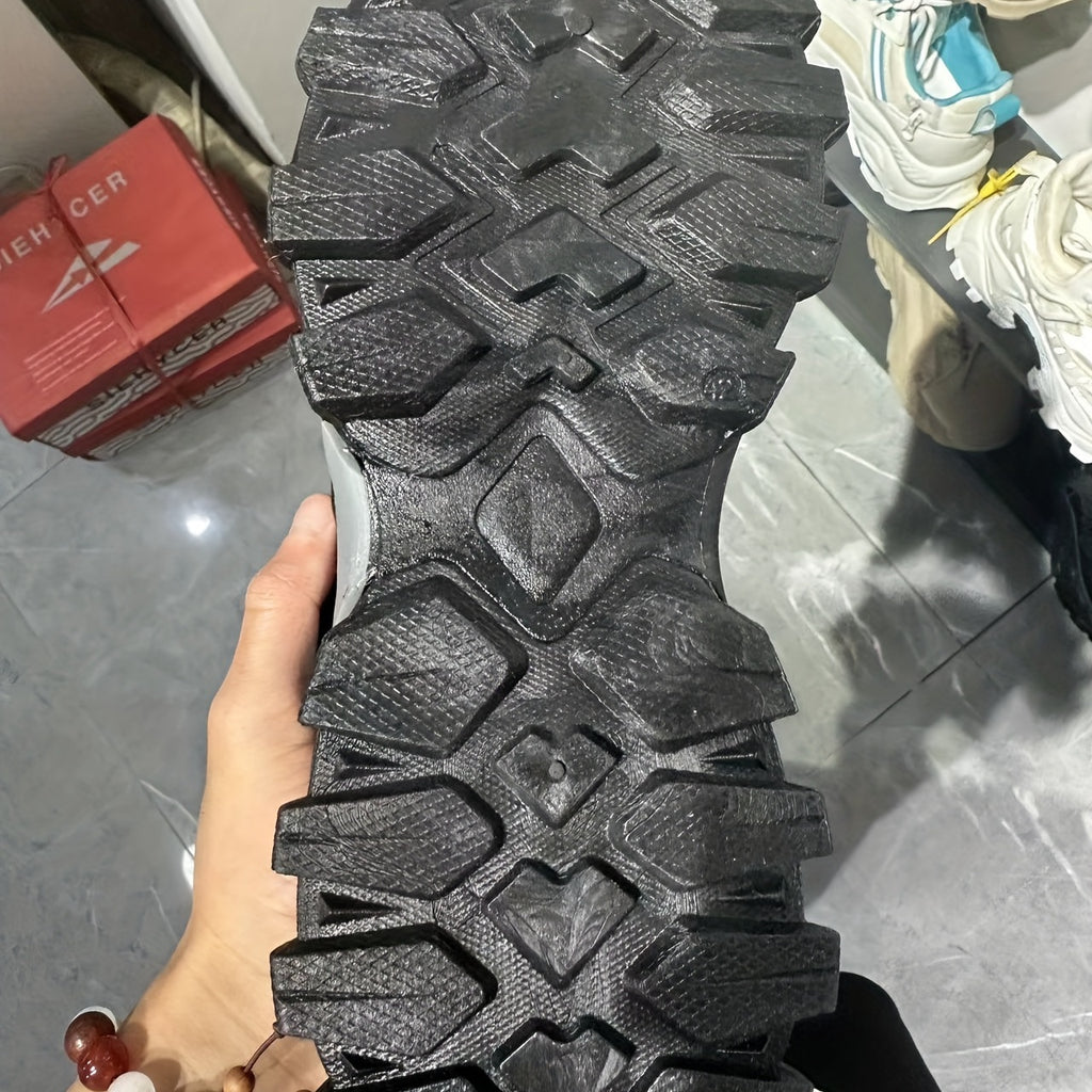 [1 Pair Men'S Cloud Pattern Sneakers] Round Toe Lace-Up  Athletic Sneakers, Sports , Breathable Fabric