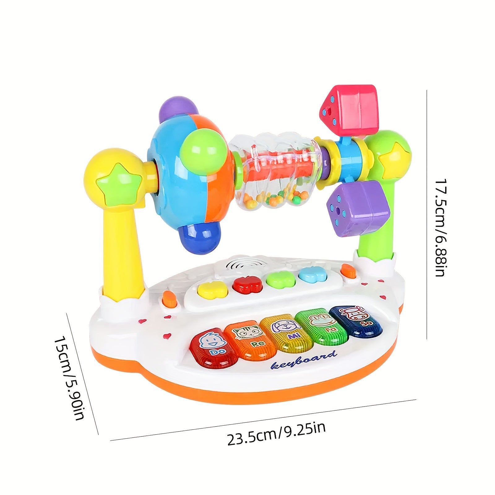 Attractive and educational piano keyboard toys, pre-loaded songs and lights for early learning and development Halloween Christmas Gift