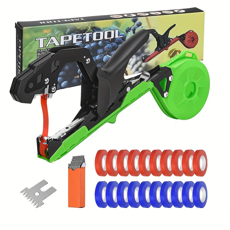 1 Pack - Vine Binding Machine - Automated Garden Tool for Grape, Eggplant, Cucumber & Chili - Time-Efficient, Effortless Knotting, User-Friendly Design - The Ultimate Farming Assistant for A Thriving Garden