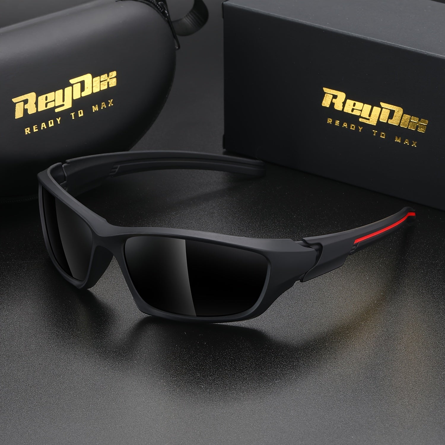 ReyDix Men's Sports Polarized Sunglasses, Unisex Outdoor Cycling Sunglasses