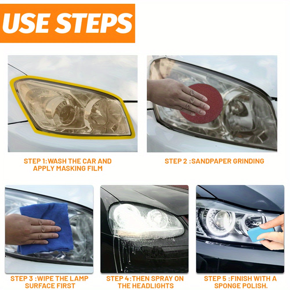 4.06oz Ultimate Headlight Restoration, Upgrade Automotive Headlight Lens Restorer