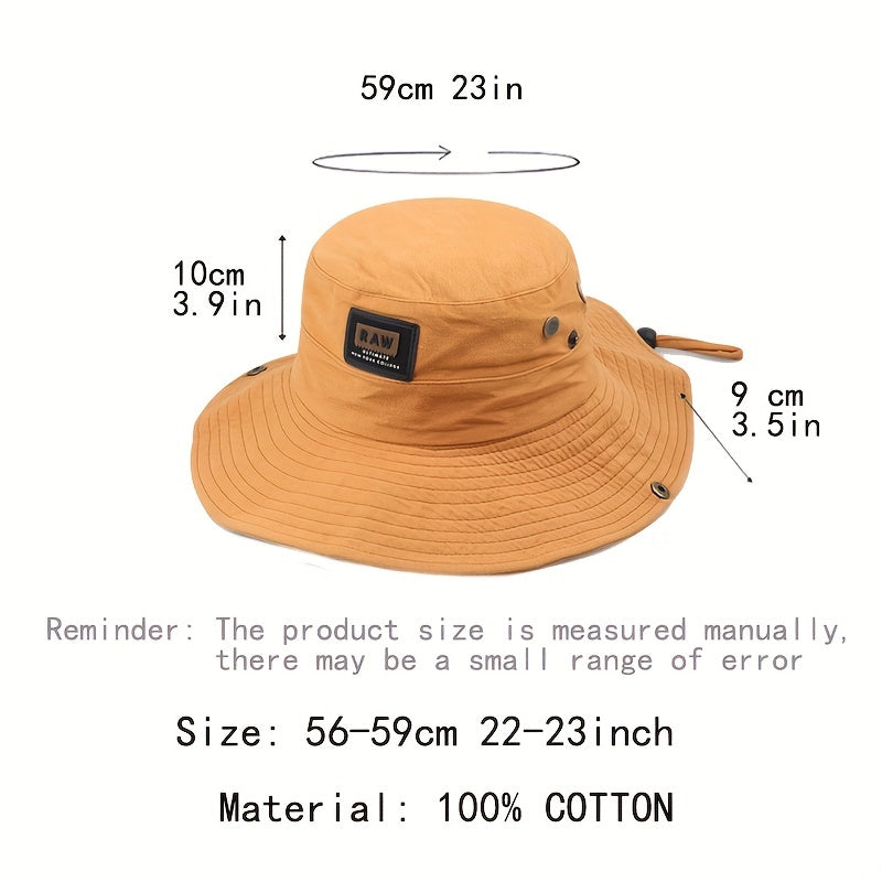 Unisex Soft Bucket Hat - Wide Brim, UV Protection - Quick-Drying & Lightweight - Ideal for Fishing, Hiking, Beach & Sports