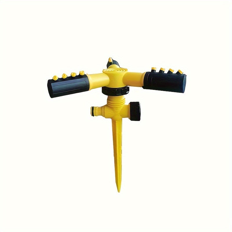 360° Universal Rotating Sprinkler Head - Automatic Watering Device with Adjustable Coverage - Durable Plastic Material, Easy Installation, and Versatile Lawn and Garden Irrigation Solution