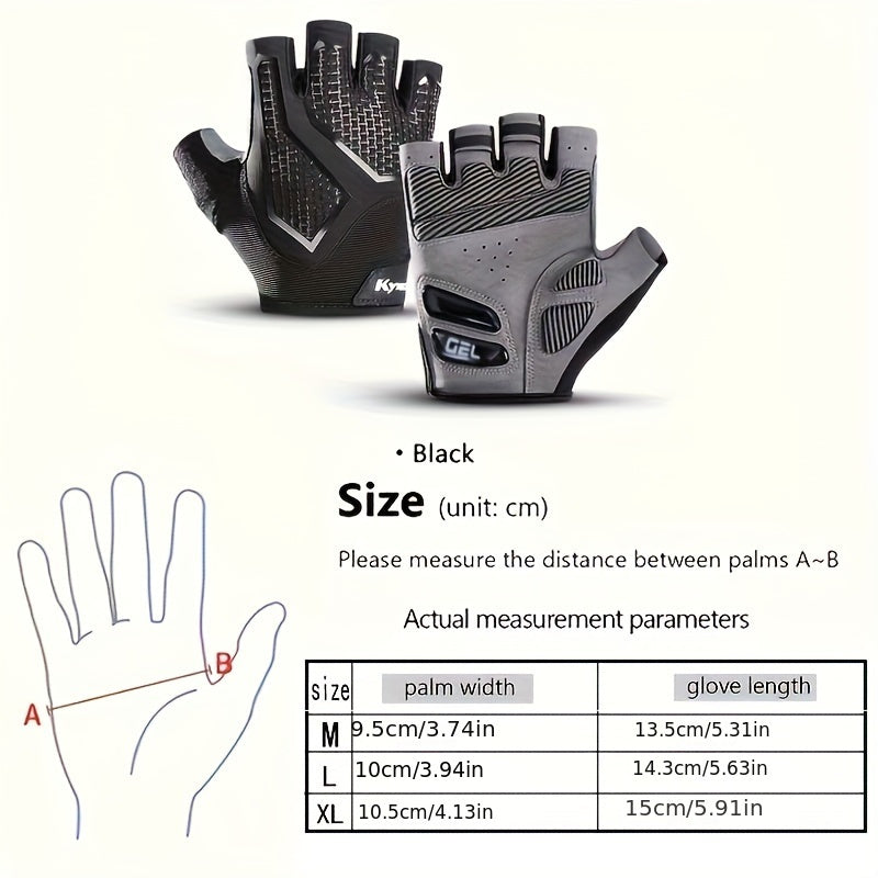 1 Pair of Lightweight, Breathable Unisex Fingerless Gloves - Ideal for Outdoor Sports and Cycling