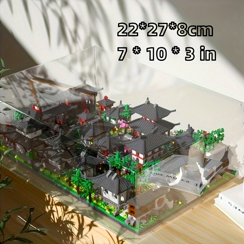 5530pcs+ 3D Ancient Wisdom Building Block: Oriental Ancient Architecture Series Suzhou Garden Adult Puzzle Assembly Model Toys for Halloween Christmas Gift