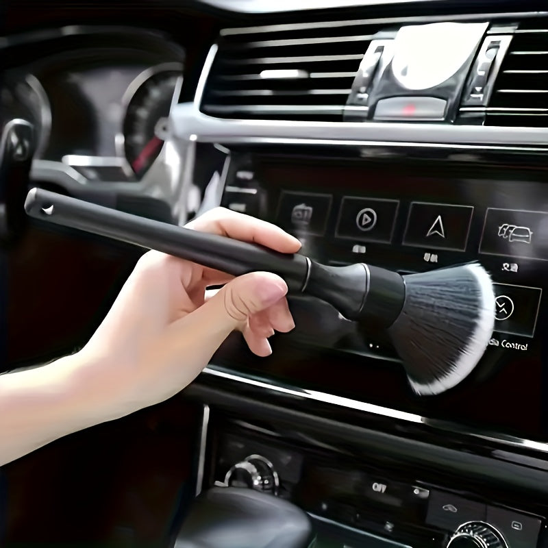 1pc Car Interior Detail Brush, Soft Bristle Cleaning Brush, Dust Removal Tool, Auto Dashboard Cleaner, Automotive Detailing Brush, Car Cleaning Supplies