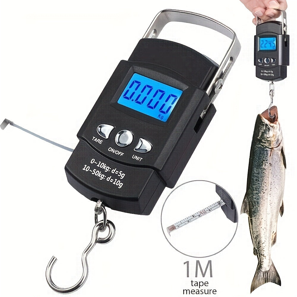 1pc Portable Digital Fishing Scale with Hanging Hook -