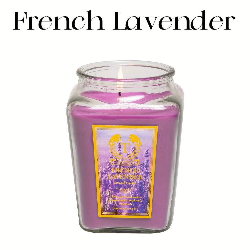 6-Scent Candle - 18oz Lavender & Vanilla Scented Candles in Glass Jars, Home Decor Gifts for Women, Mothers Day, Wedding, Birthday, Relaxing Spa & Special Occasions