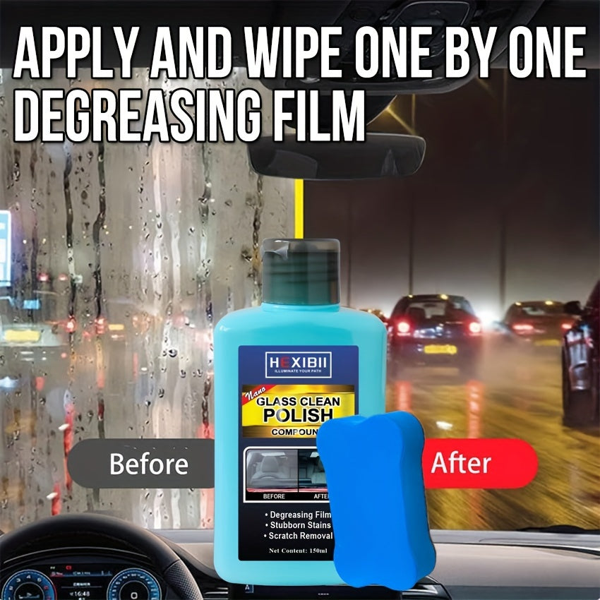 150ml Car Glass Oil Film Remover & Cleaner,  Automotive Glass Spray