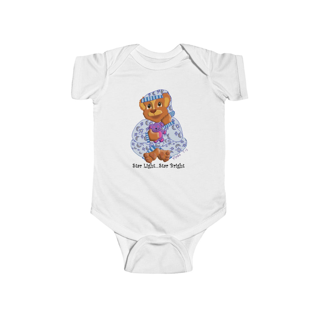 Infant Bodysuit — Cute 'G'Nite Teddy' Cartoon Baby One-Piece