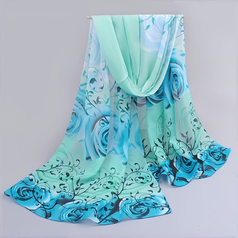 Fashionable Chiffon Scarves for Spring And Summer, Women'S Summer Sun Protection Shawls,