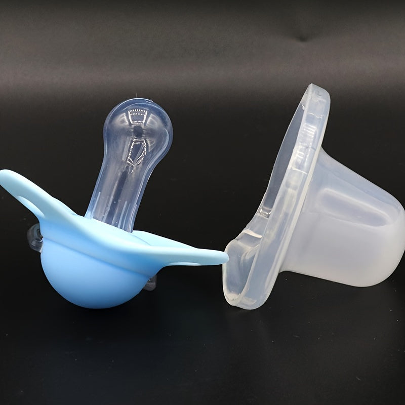 2 Styles Baby Pacifier with Cover - Non-Toxic Soother, Thumb & Cherry Shape with Clip-On Nipple for Teething, & (///) - Sleep Suitable for xxx