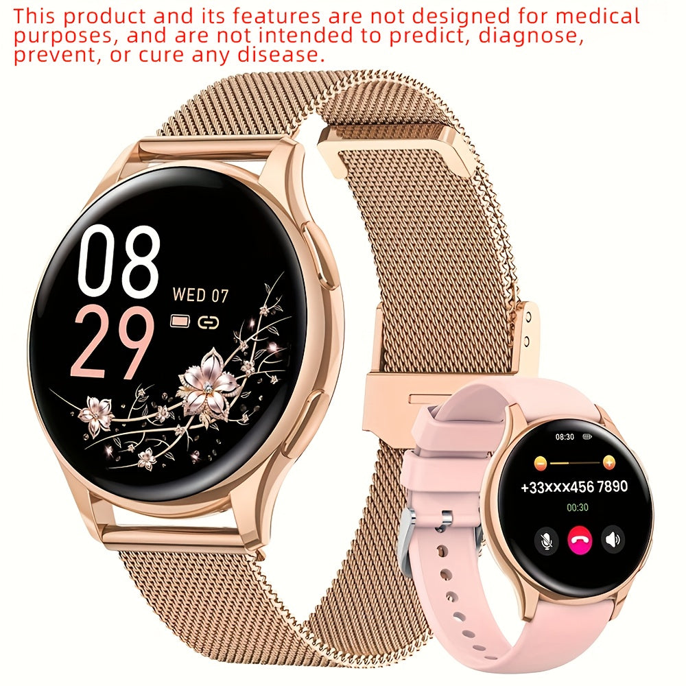 Smartwatch with Wireless Call/Dial, Female Functions, Sleep, 19 Sports Modes, Music Player, Pedometer - Perfect Birthday Gift for Men & Women, Christmas, Halloween, Smartwatches For Android & Ios
