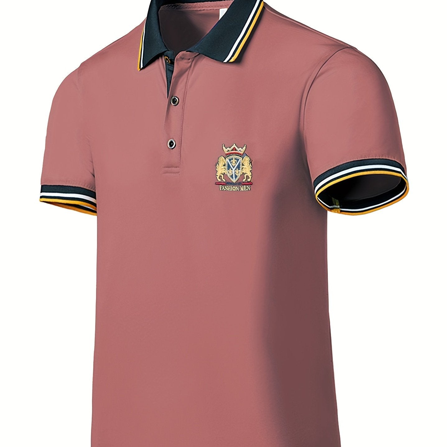 [Vibrant Red Casual Shirt]  Short Sleeve Summer Shirt Breathable Fabric for Casual & Semi-Formal