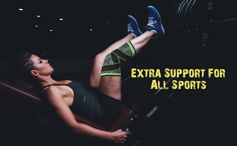 1pc Strap Knee Protector Sports Knee Support Adjustable Compression Breathable Joint Protection Sports Knee Protector Strap Compression Basketball Running