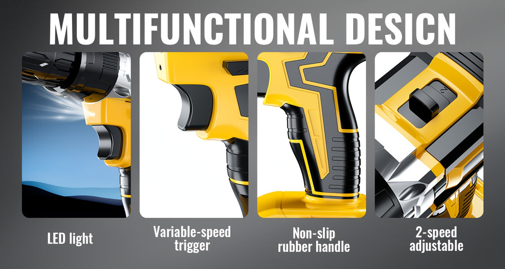 21V Cordless Drill Set Impact Drill with Battery And Quick Charger