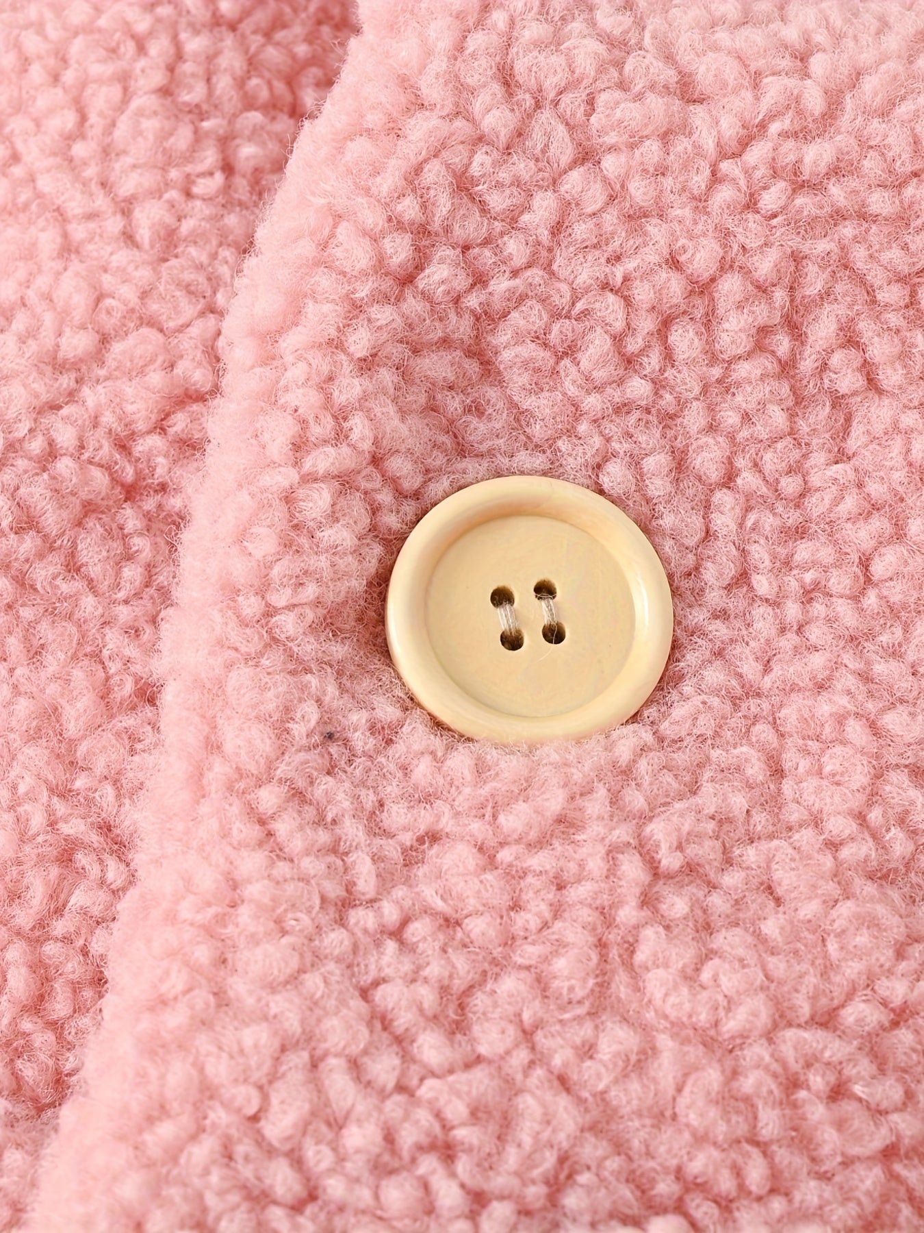 JOMAKE Girls' Winter Coat - Pastel Pink & Ombre Jacket with Button Front Closure,