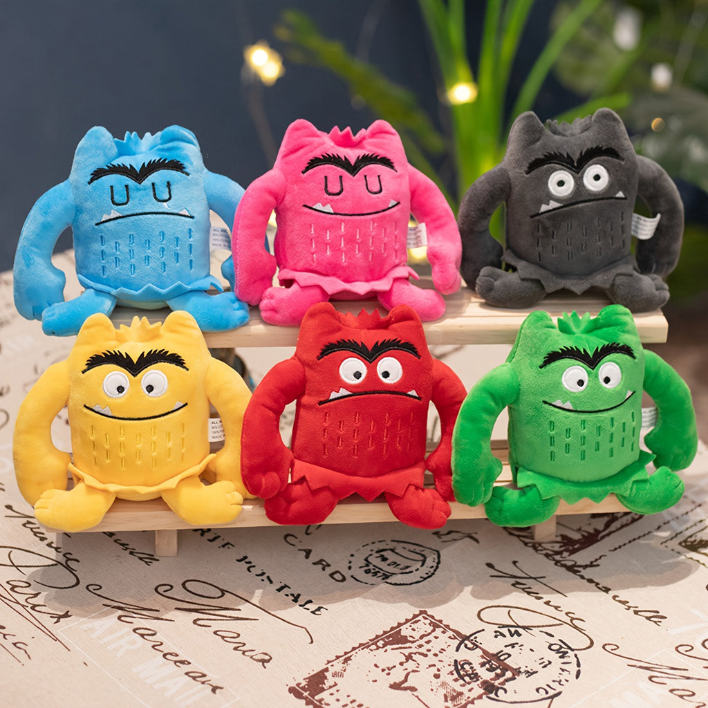 6pcs Adorable Emotional Monster Plush Toys - Soft, Cuddly, Colorful Friends for Kids - Develops Emotional Intelligence, Encourages Empathy, and Fosters Imagination