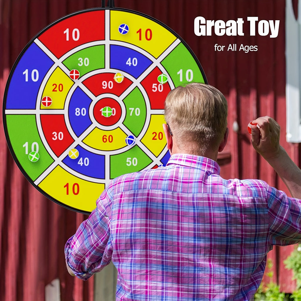 29" Large Dart Board With Sticky Balls, Indoor&Outdoor Fun Party Play Game Toys, Birthday Gifts For Boys&Girls