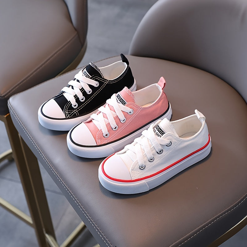 Girls Canvas Sneakers - Ultra-Lightweight & Super Comfortable - Anti-Slip Walking Shoes for Spring & Summer Adventures - Ideal for Outdoor Play