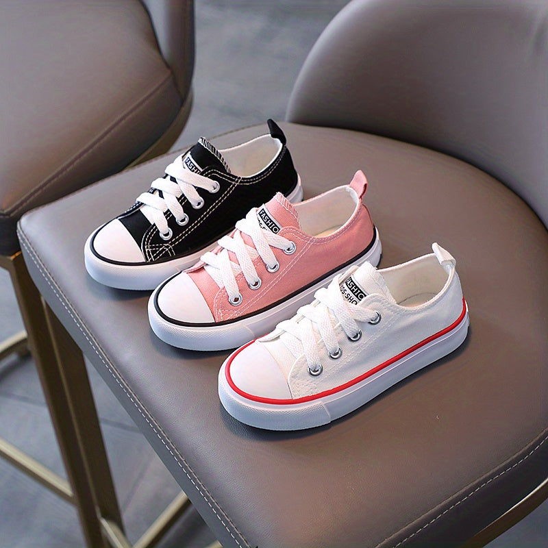 Girls Canvas Sneakers - Ultra-Lightweight & Super Comfortable - Anti-Slip Walking Shoes for Spring & Summer Adventures - Ideal for Outdoor Play