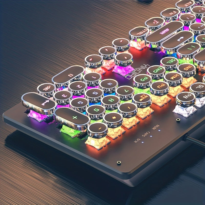 YINDIAO Gaming/Office Mechanical Keyboard, Wired USB Plug