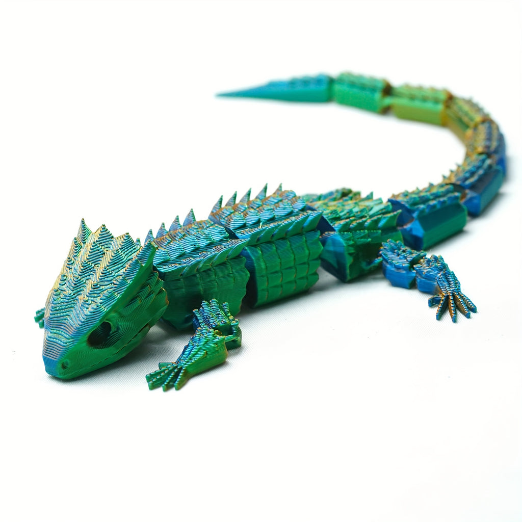 3D printed lizard laser crocodile joints that can be moved, Class A animals t