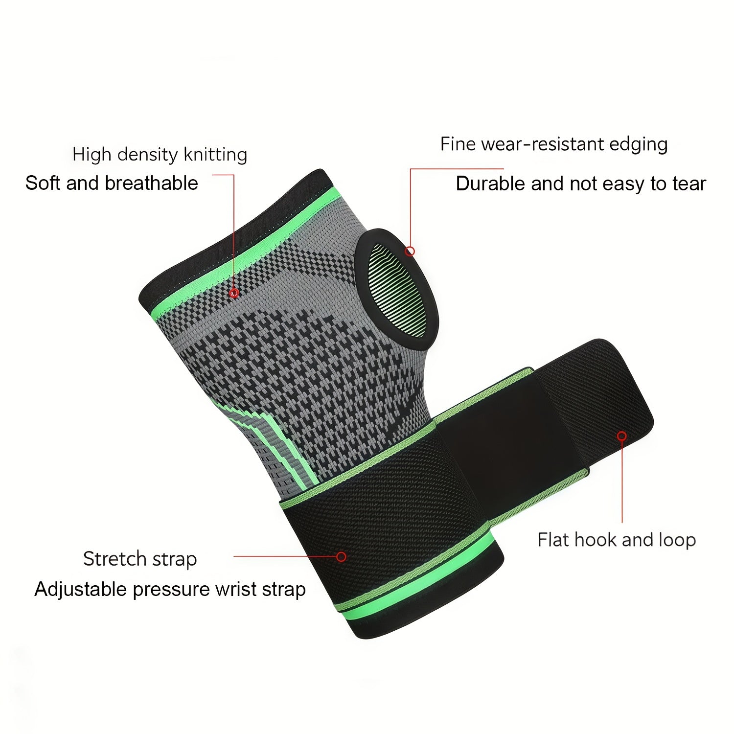 1pc Adjustable Wrist Brace - Wrist Compression Wrap