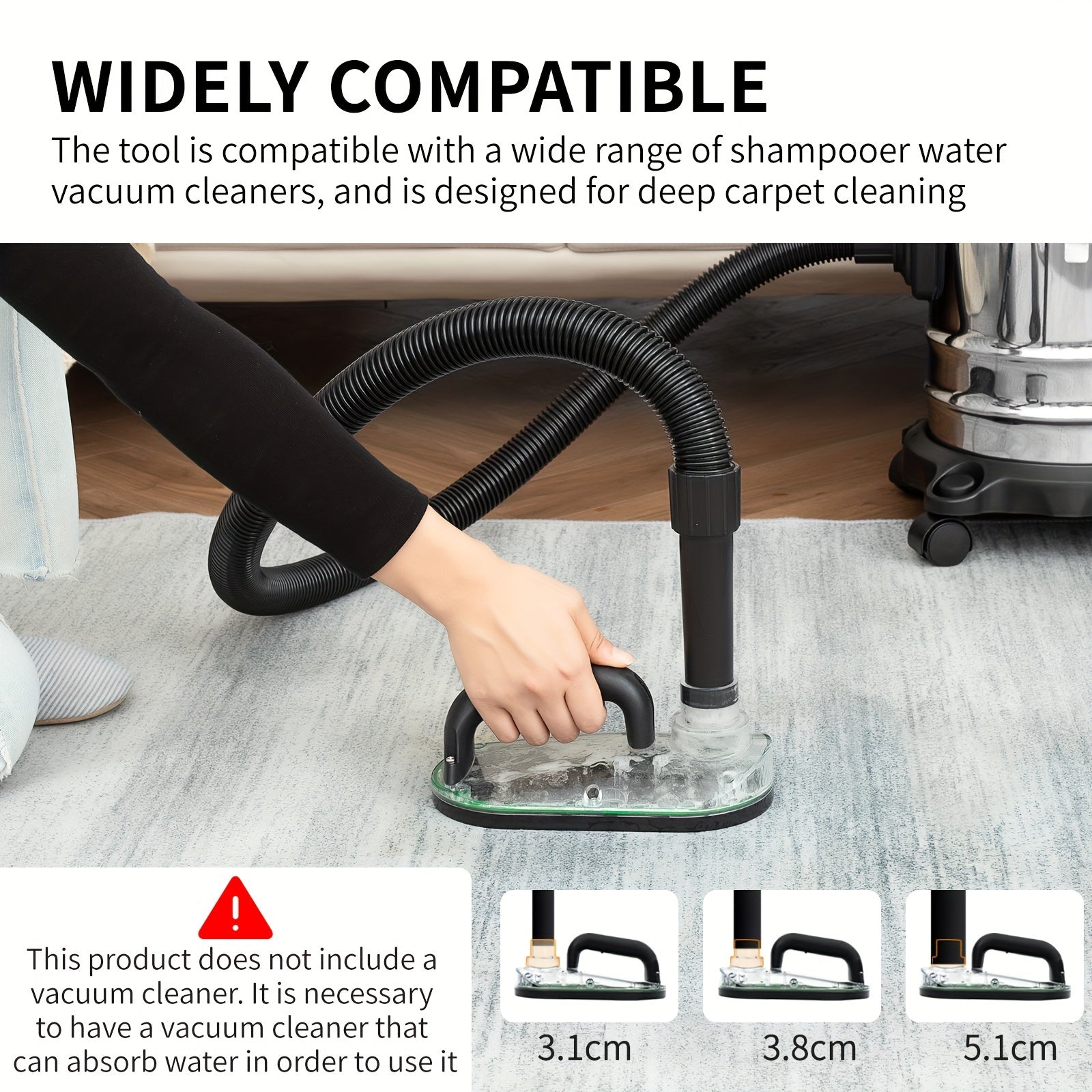 1pc, Nekuma Carpet Stain Remover Tool Attachment For Water Filtration Wet Extractor Vacuum Cleaner, Deep Cleaning Pet Rug Shampooer Solution For Home Floor