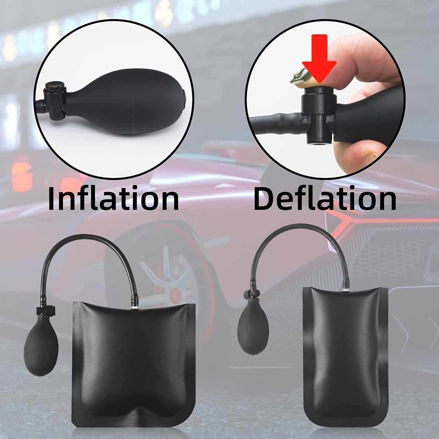 Portable Professional Automotive Tool Set - Car Repair Tool Kit with Carrying Bag for Cars & Trucks - Emergency Door Dent Repair Tool