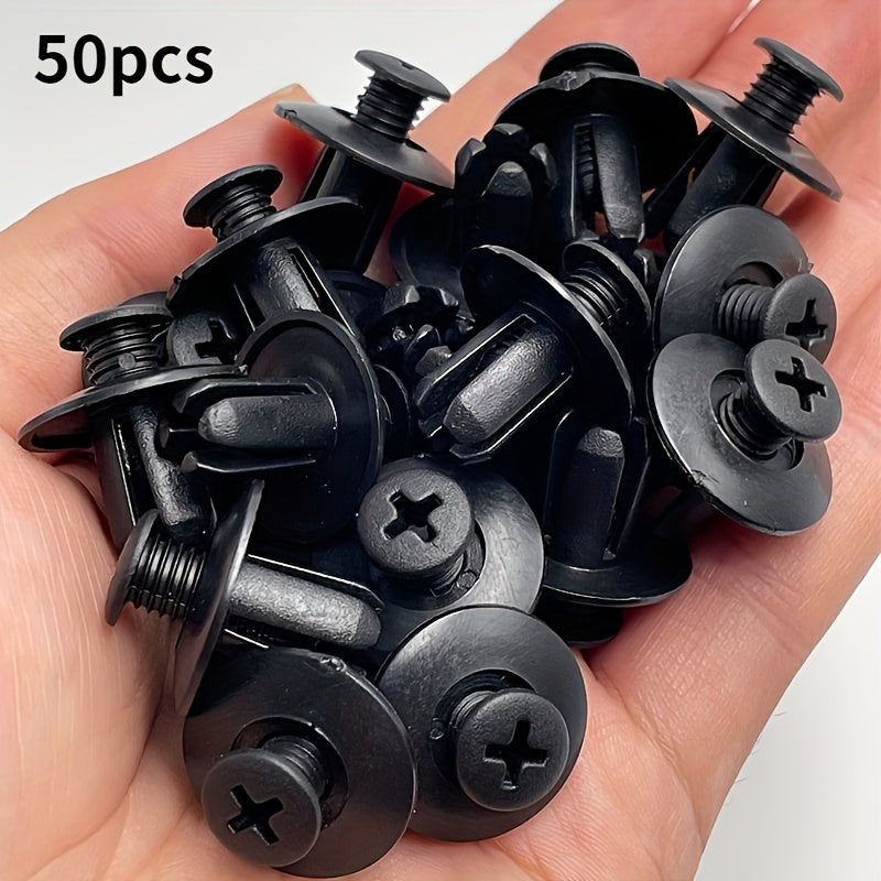 50 Pcs Universal Car Fastener Clips - Durable Plastic Automotive Interior & Trunk Retainer Clips, Easy Installation, Versatile Use